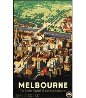 Melbourne State Vintage Advertising Art Print